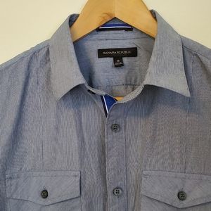 Banana Republic short sleeve button down shirt.